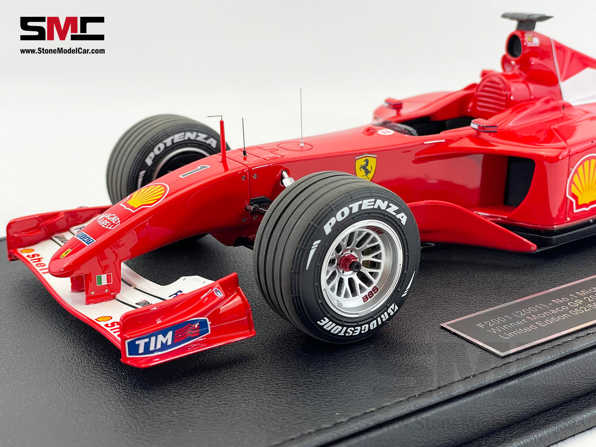 Ferrari F1 F2001 #1 Michael Schumacher Monaco GP Winner 2001 World Champion 1:18 GP REPLICAS GP168A + Decal