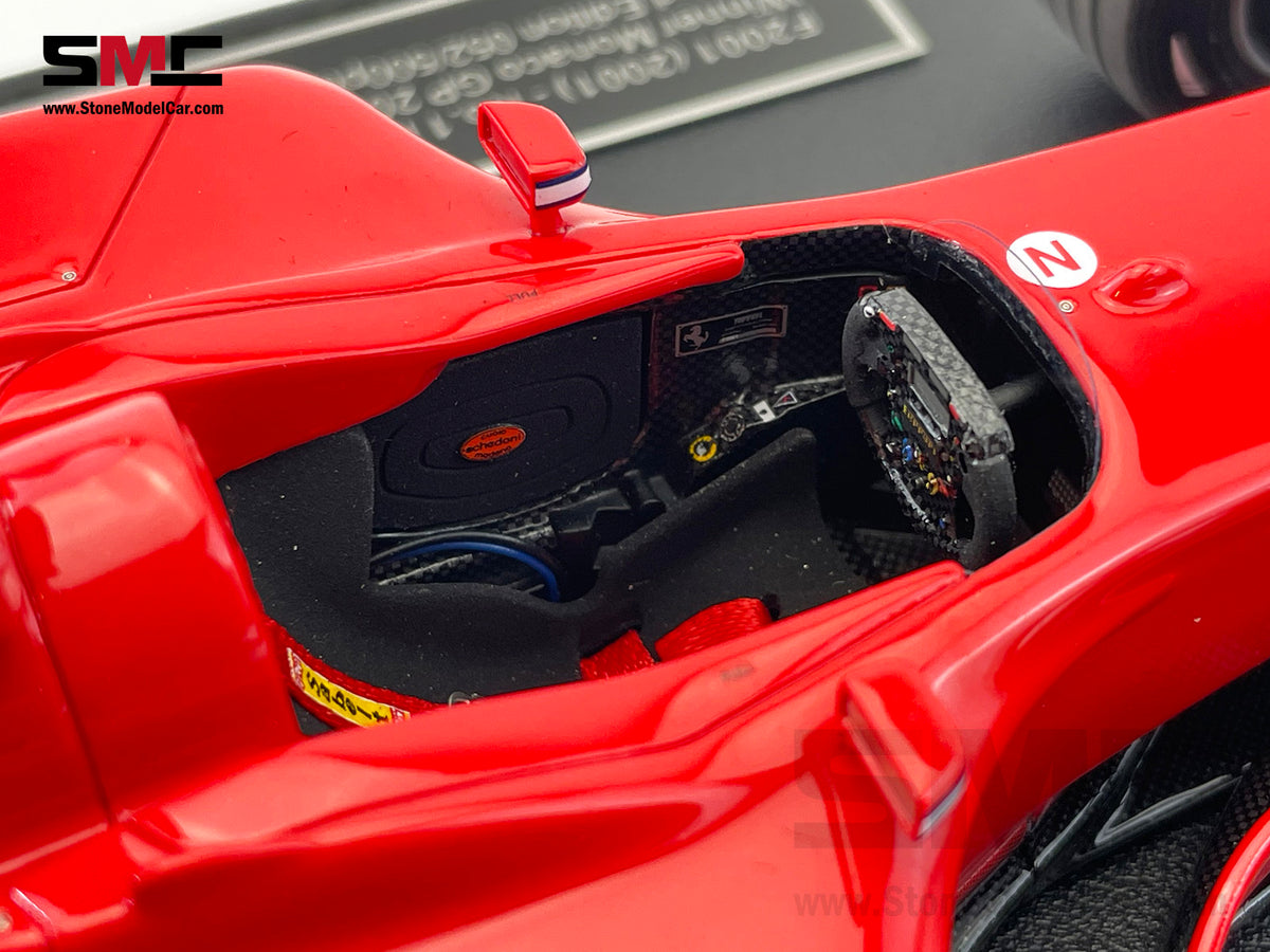Ferrari F1 F2001 #1 Michael Schumacher Monaco GP Winner 2001 World Champion 1:18 GP REPLICAS GP168A + Decal