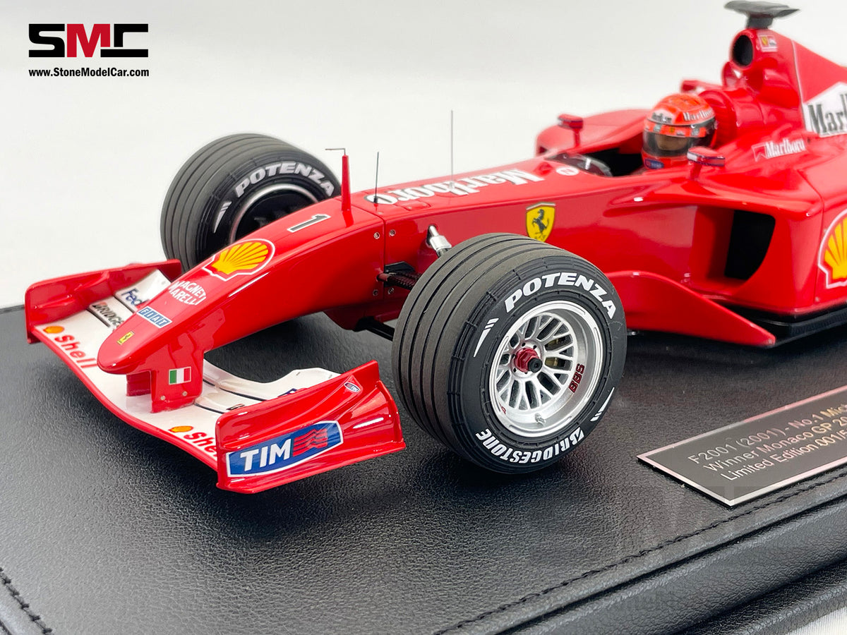 Ferrari F1 F2001 #1 Michael Schumacher Monaco GP Winner 2001 World Champion 1:18 GP REPLICAS with Driver and Decal