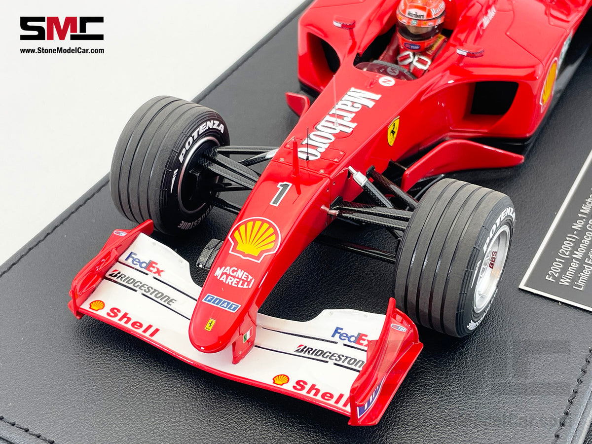 Ferrari F1 F2001 #1 Michael Schumacher Monaco GP Winner 2001 World Champion 1:18 GP REPLICAS with Driver and Decal