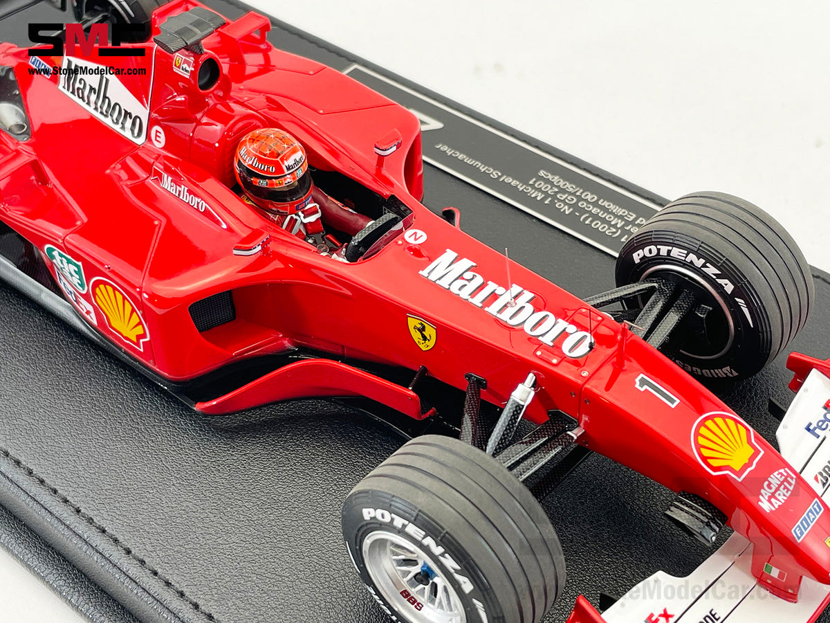 Ferrari F1 F2001 #1 Michael Schumacher Monaco GP Winner 2001 World Champion 1:18 GP REPLICAS with Driver and Decal