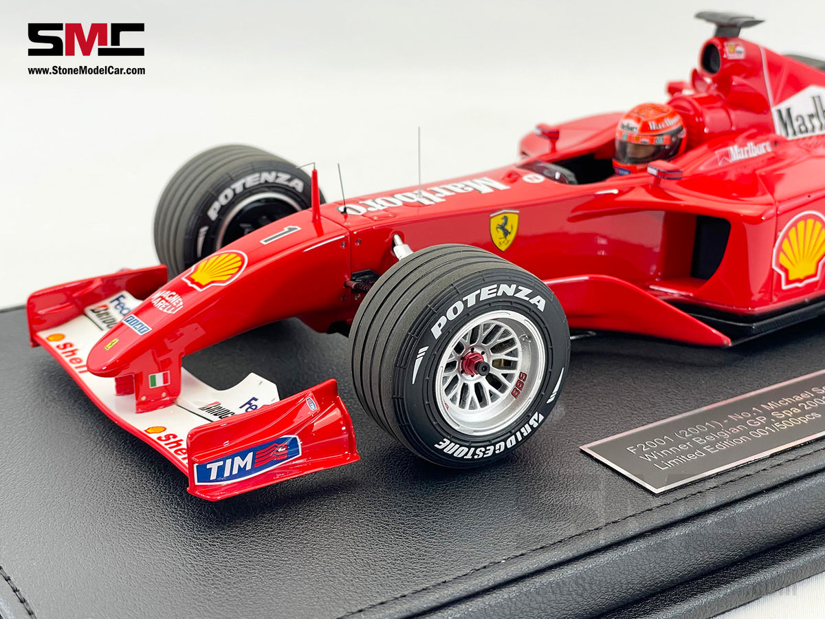 Ferrari F1 F2001 #1 Michael Schumacher Belgium GP Winner 2001 World Champion 1:18 GP REPLICAS with Driver and Decal