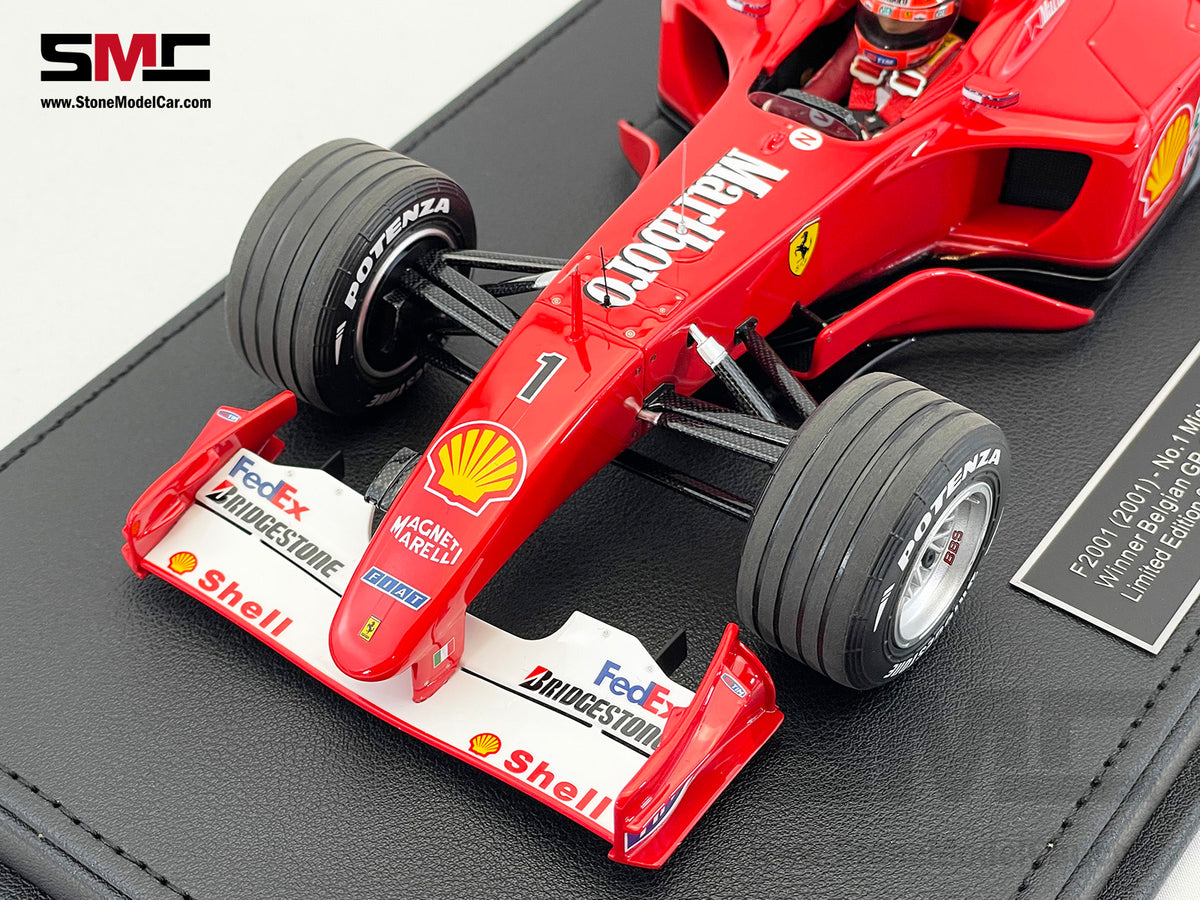 Ferrari F1 F2001 #1 Michael Schumacher Belgium GP Winner 2001 World Champion 1:18 GP REPLICAS with Driver and Decal