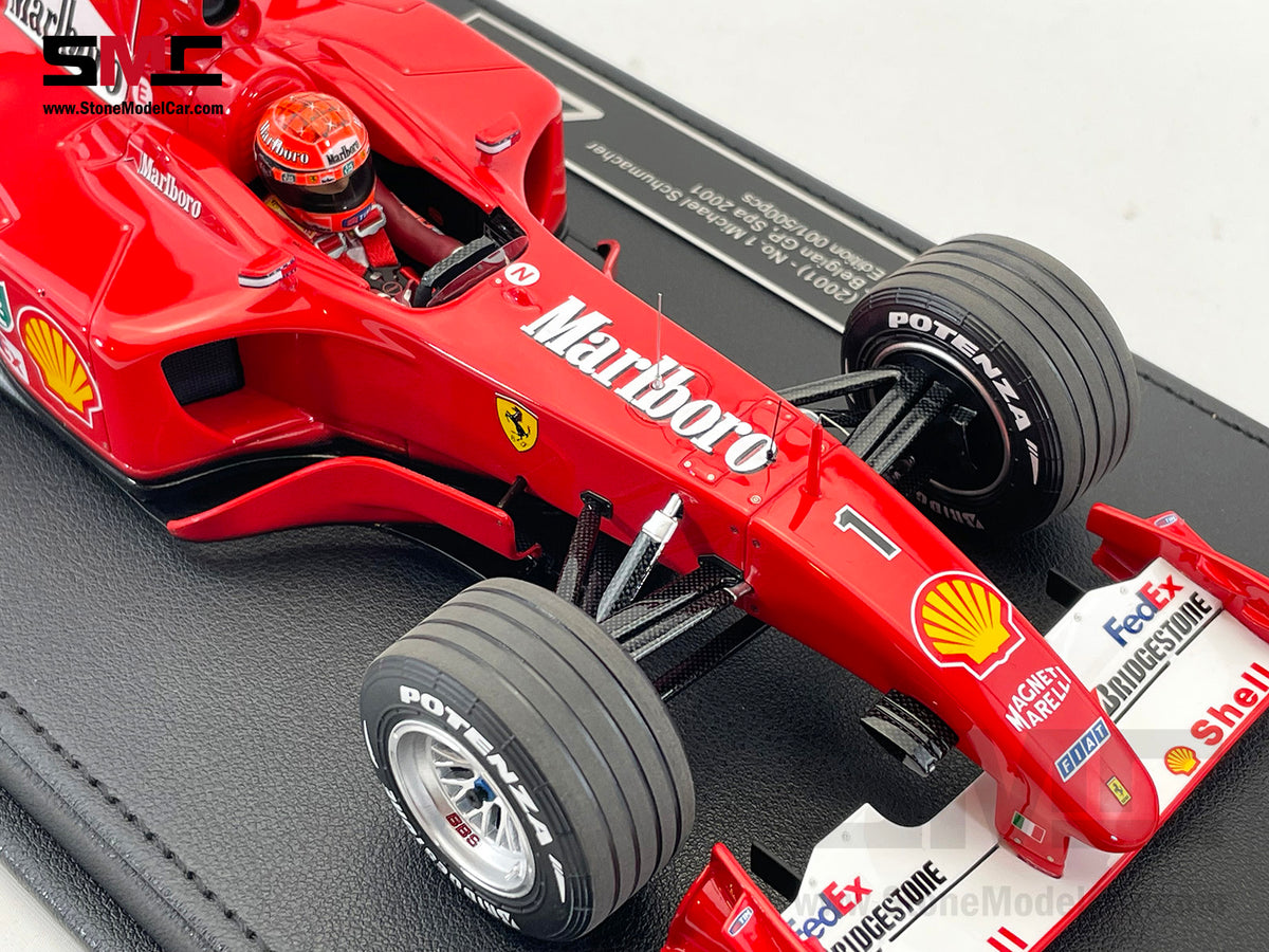 Ferrari F1 F2001 #1 Michael Schumacher Belgium GP Winner 2001 World Champion 1:18 GP REPLICAS with Driver and Decal