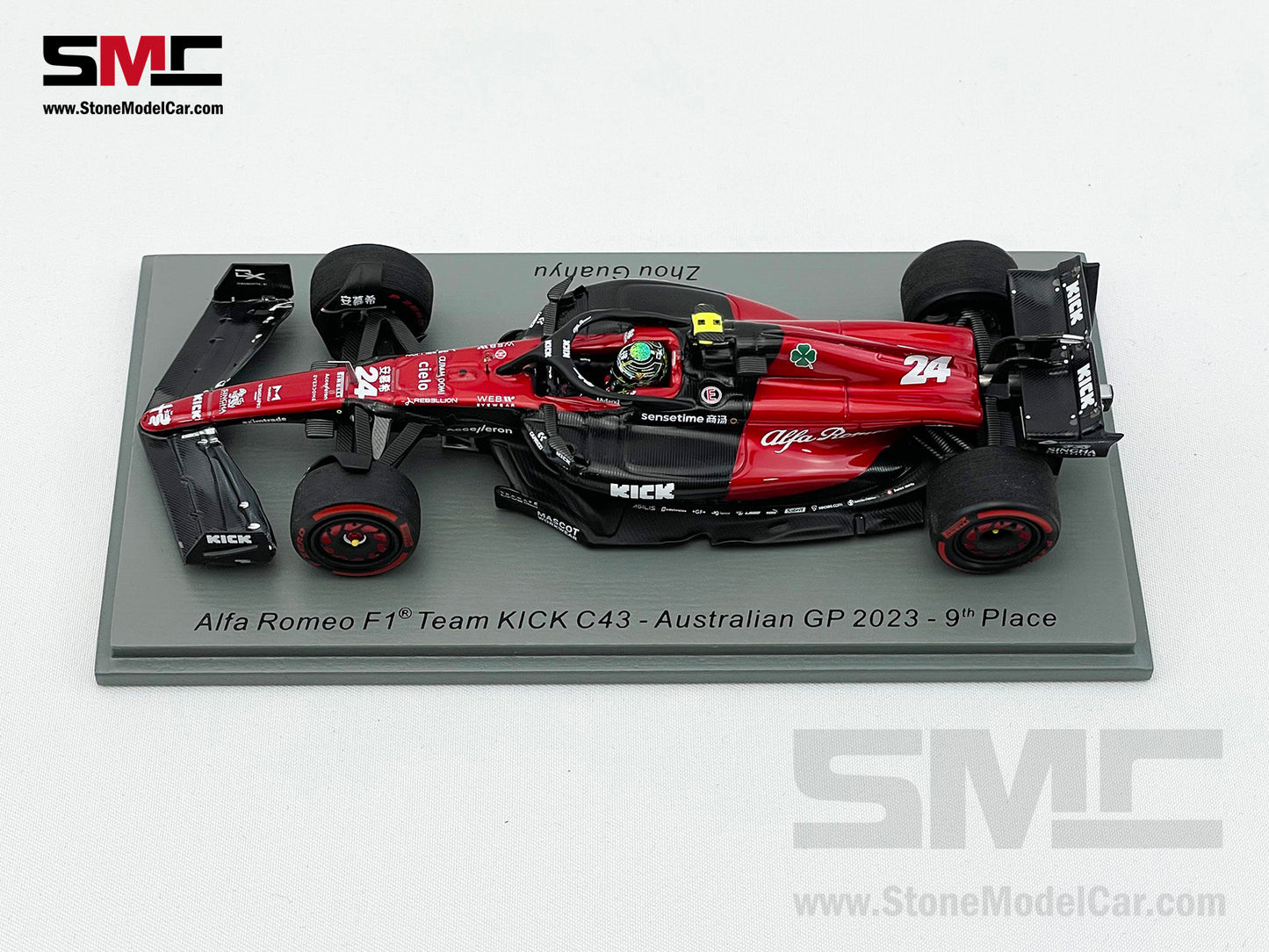 Alfa Romeo F1 C43 #24 Zhou Guanyu 9th Australian GP 2023 Spark 1:43 S8564