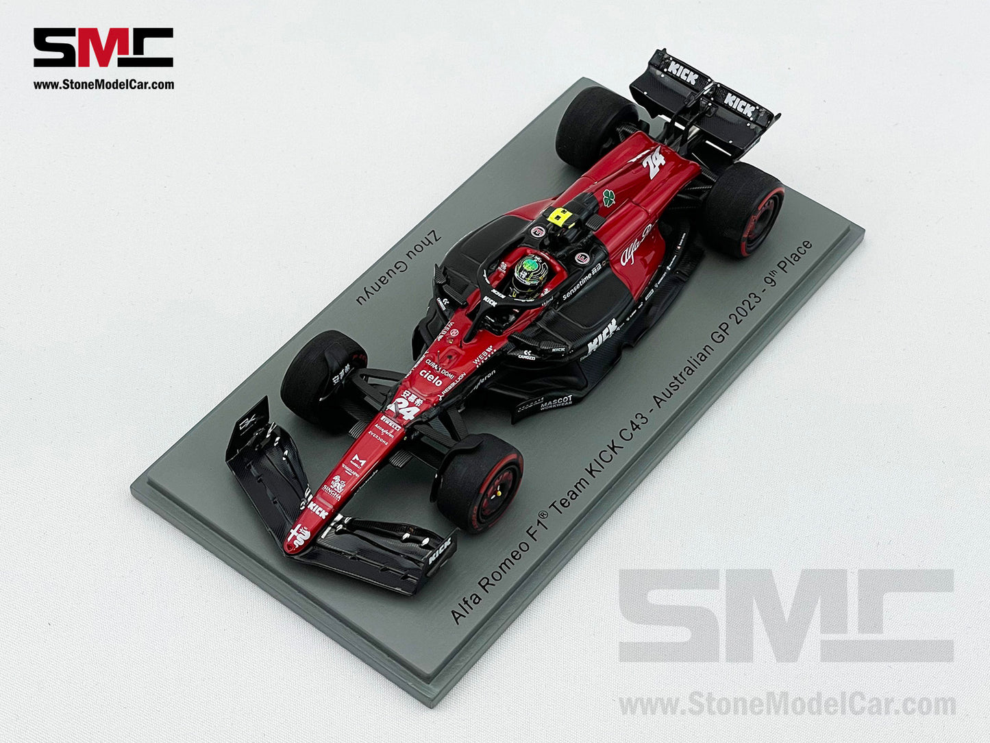 Alfa Romeo F1 C43 #24 Zhou Guanyu 9th Australian GP 2023 Spark 1:43 S8564