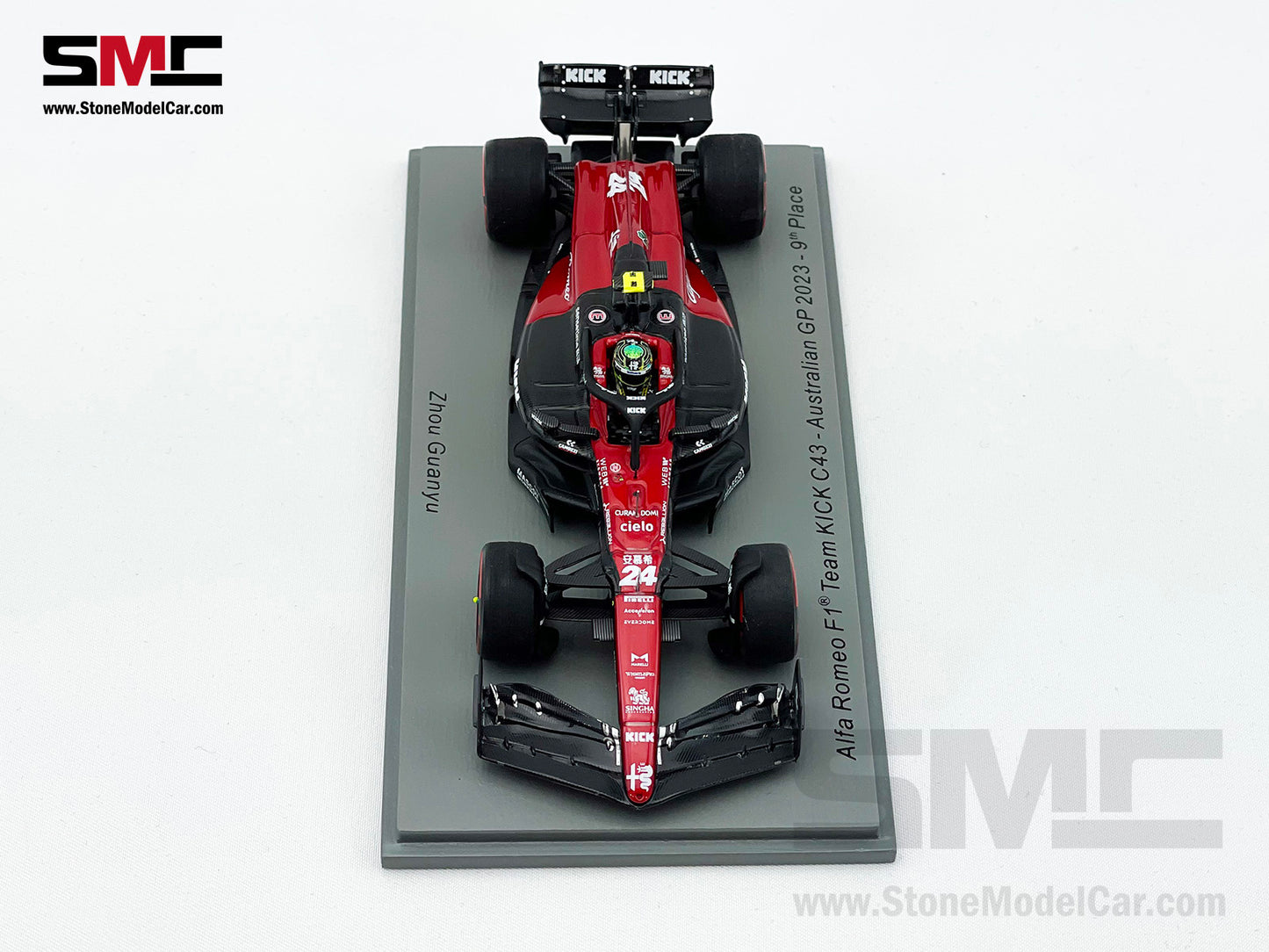 Alfa Romeo F1 C43 #24 Zhou Guanyu 9th Australian GP 2023 Spark 1:43 S8564