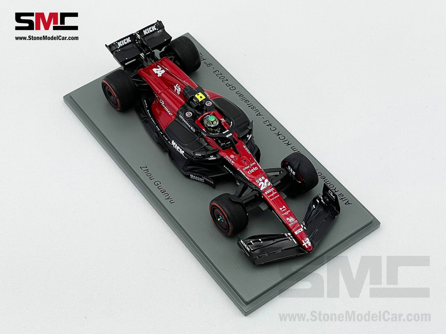 Alfa Romeo F1 C43 #24 Zhou Guanyu 9th Australian GP 2023 Spark 1:43 S8564