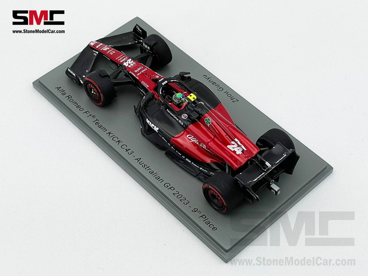 Alfa Romeo F1 C43 #24 Zhou Guanyu 9th Australian GP 2023 Spark 1:43 S8564