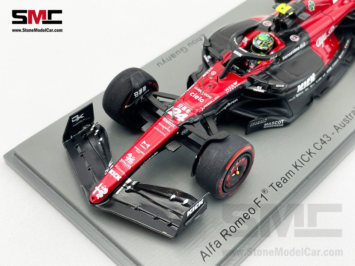 Alfa Romeo F1 C43 #24 Zhou Guanyu 9th Australian GP 2023 Spark 1:43 S8564