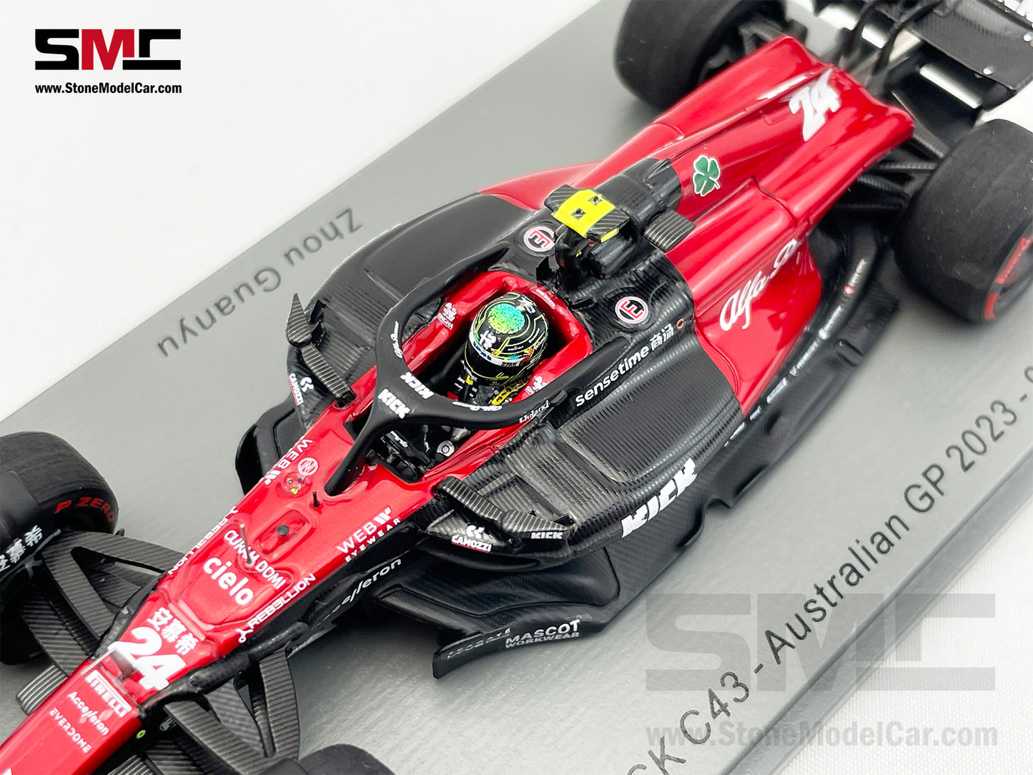 Alfa Romeo F1 C43 #24 Zhou Guanyu 9th Australian GP 2023 Spark 1:43 S8564