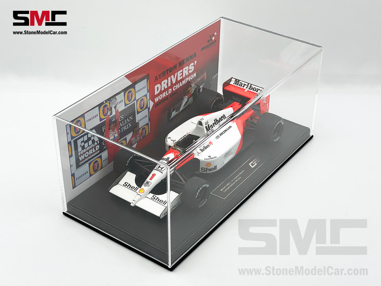 Mclaren F1 MP4/6 #1 Ayrton Senna 1991 World Champion 1:18 GP REPLICAS with Decal