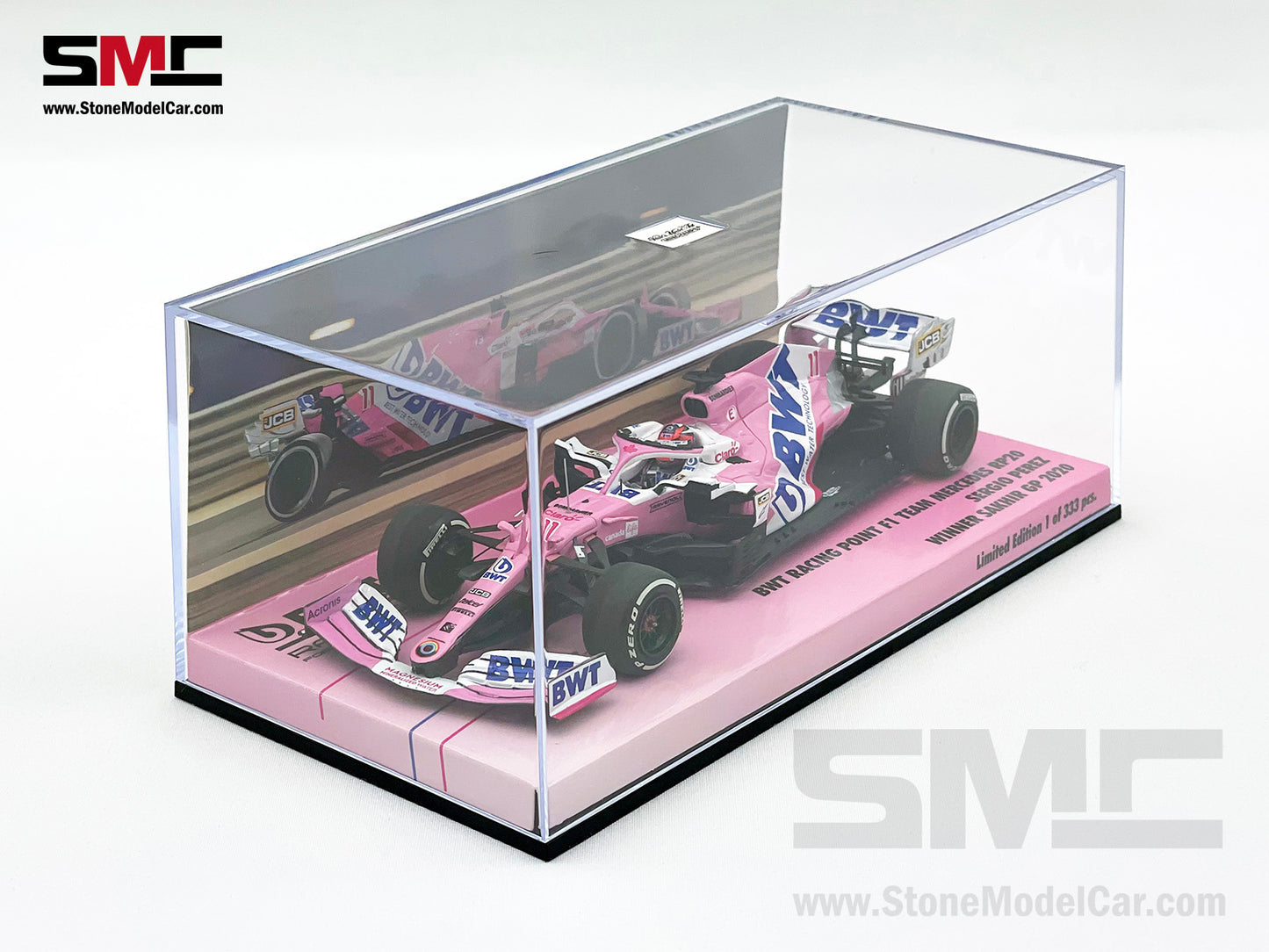 1:43 MINICHAMPS BWT Racing Point F1 RP20 #11 Sergio Perez Sakhir 2020 1st Career Win