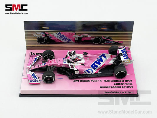 1:43 MINICHAMPS BWT Racing Point F1 RP20 #11 Sergio Perez Sakhir 2020 1st Career Win