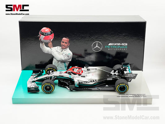 2019 World Champion Mercedes AMG F1 W10 #44 Lewis Hamilton Monaco GP 1:18 Gift Box MINICHAMPS