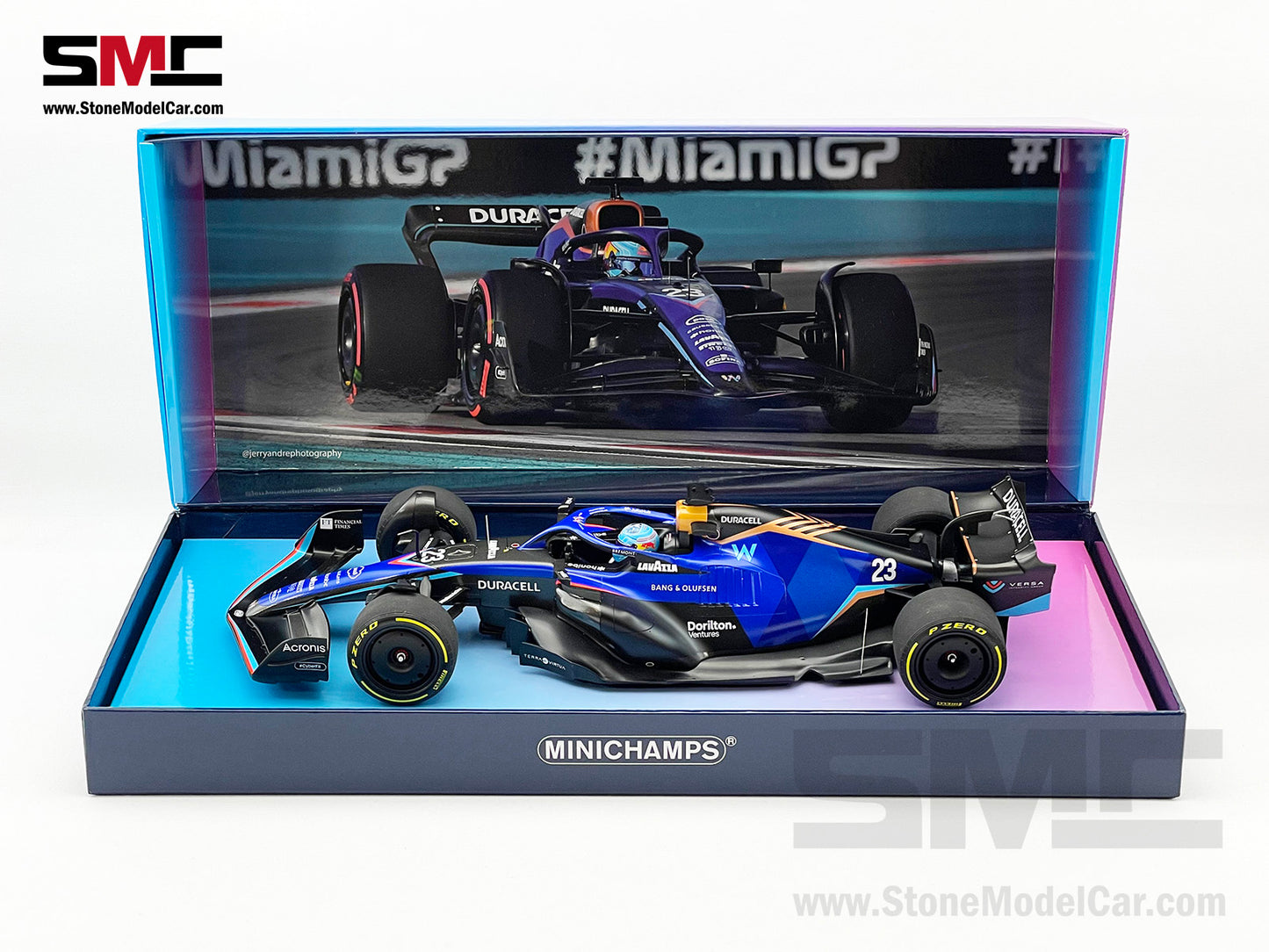 Williams F1 FW44 #23 Alexander Albon Miami GP 2022 1:18 MINICHAMPS