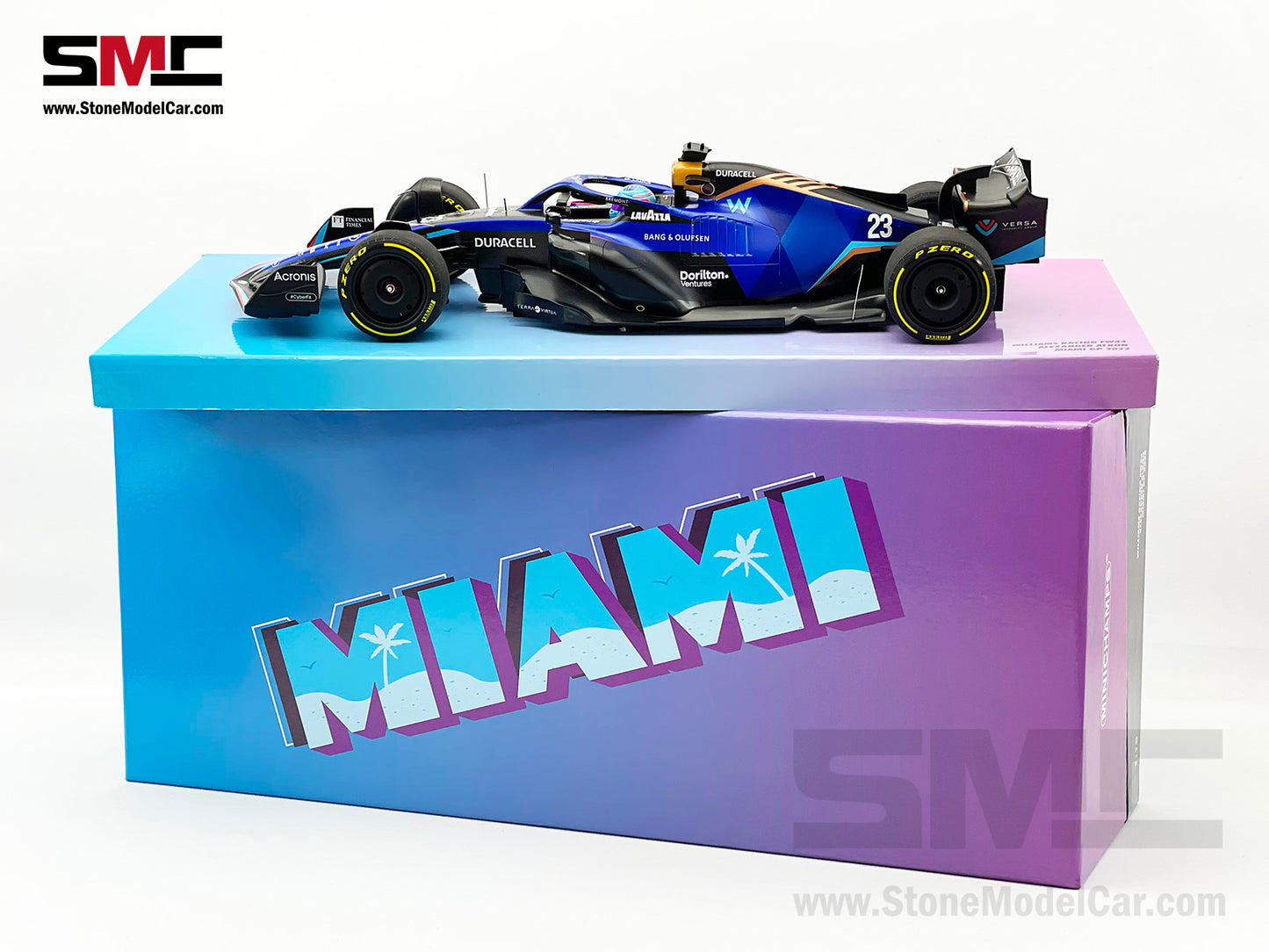 Williams F1 FW44 #23 Alexander Albon Miami GP 2022 1:18 MINICHAMPS