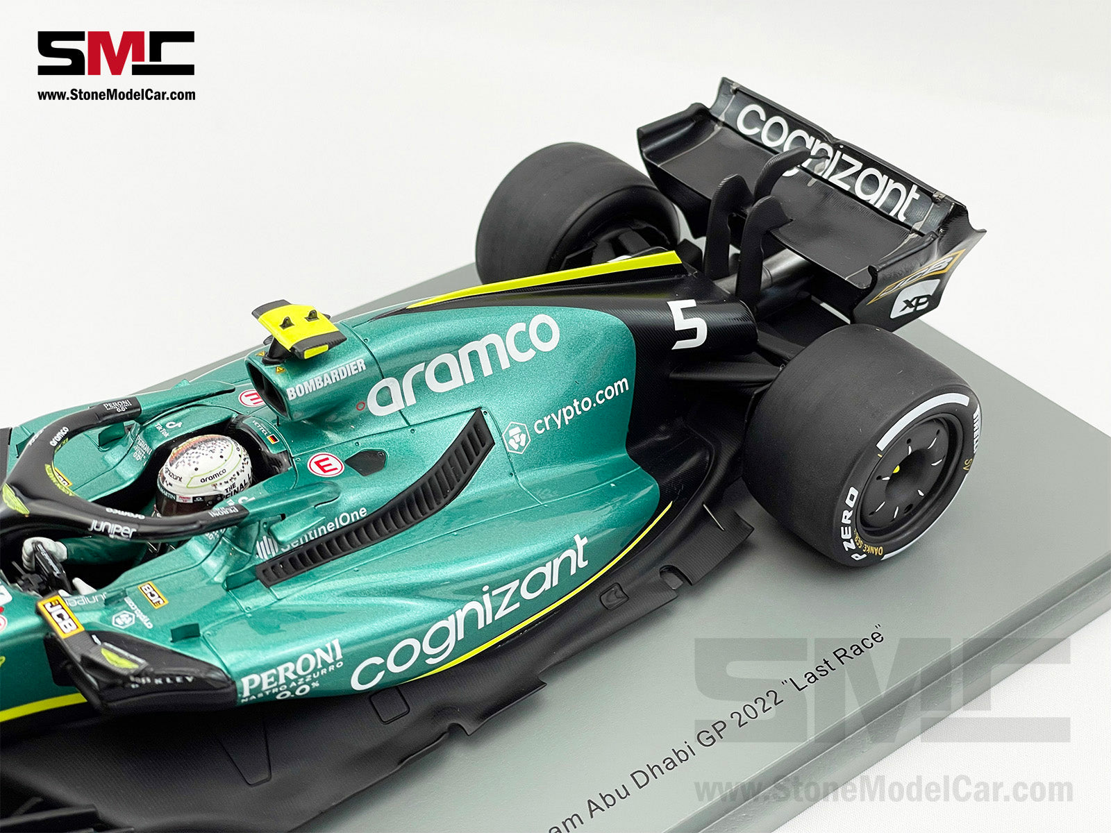 1:18 Spark Aston Martin F1 AMR22 #5 Sebastian Vettel Abu
