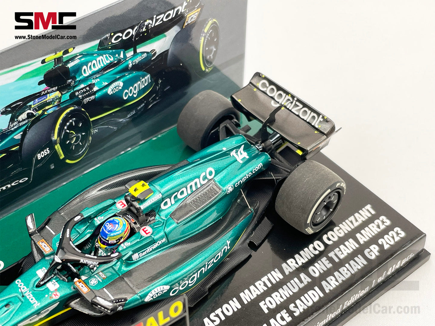 Aston Martin F1 AMR23 #14 Fernando Alonso Saudi Arabian GP 3rd 2023 1:43 MINICHAMPS