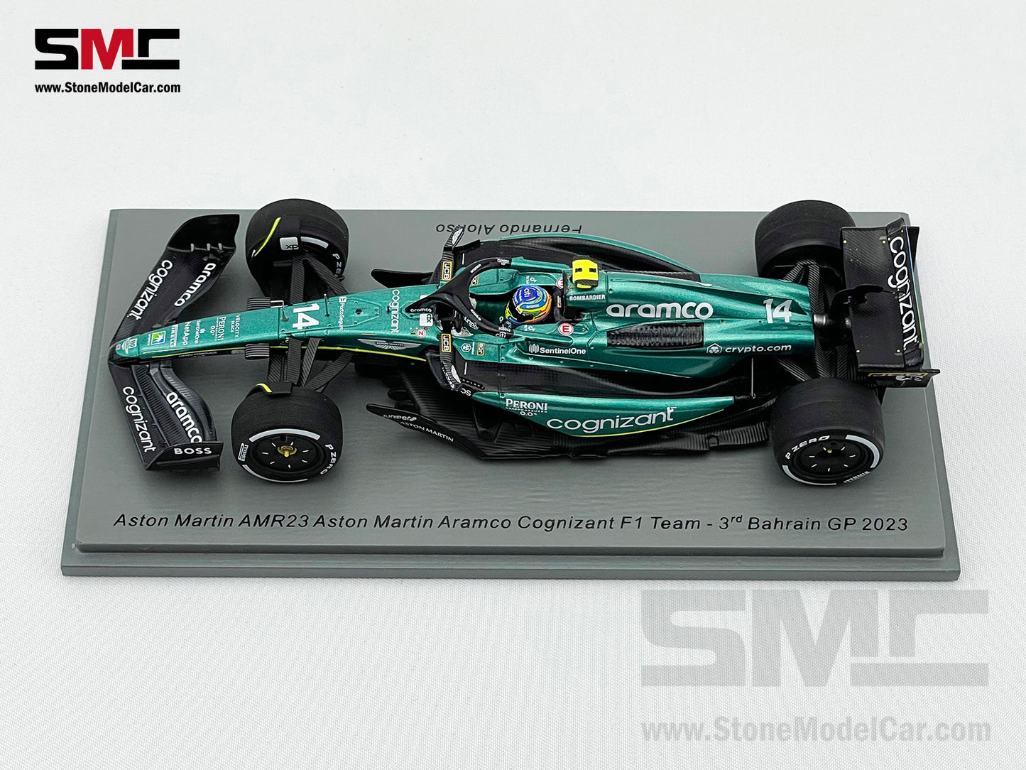Aston Martin F1 AMR23 #14 Fernando Alonso Bahrain GP 3rd 2023 1:43 Spark