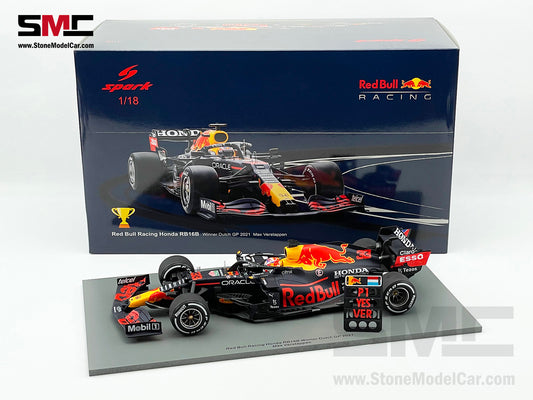2021 Spark 1:18 Red Bull F1 RB16B #33 Max Verstappen Dutch GP World Champion