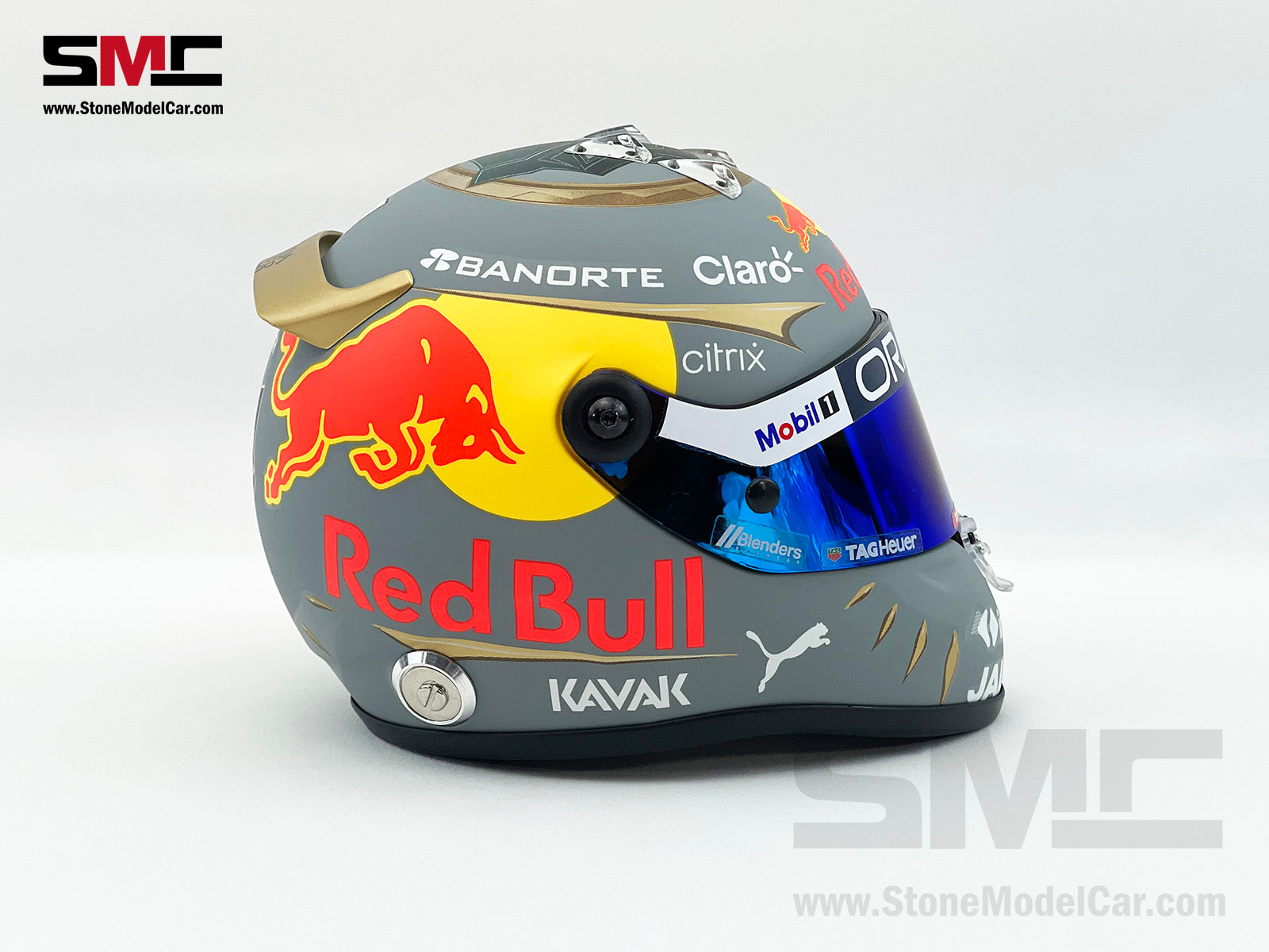 Red Bull F1 RB18 #11 Sergio Perez Brazil GP 2022 Schuberth 1:2 Helmet – Stone Model Red Bull F1 RB18 #11 Sergio Perez Brazil GP 2022 Schuberth 1:2 Helmet – Stone Model