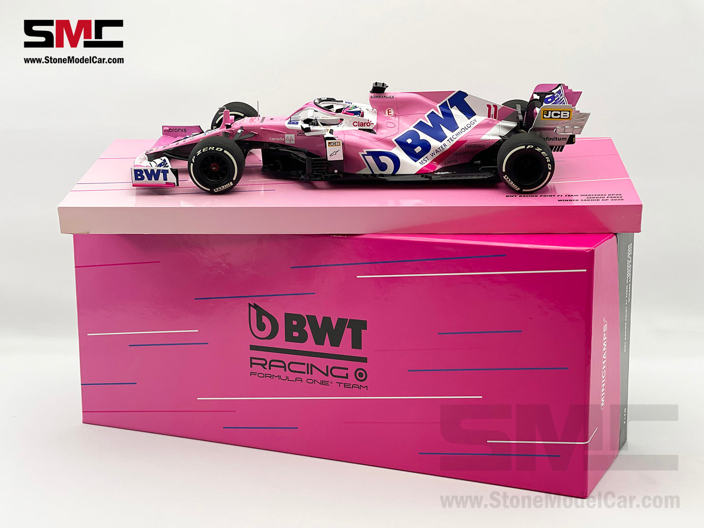 BWT Racing Point F1 RP20 #11 Sergio Perez Sakhir 2020 1st Career Win 1:18 MINICHAMPS