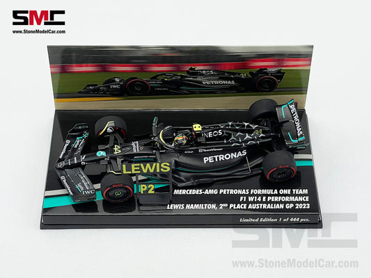 Mercedes F1 W14 #44 Lewis Hamilton 2nd Australian GP 2023 MINICHAMPS 1:43