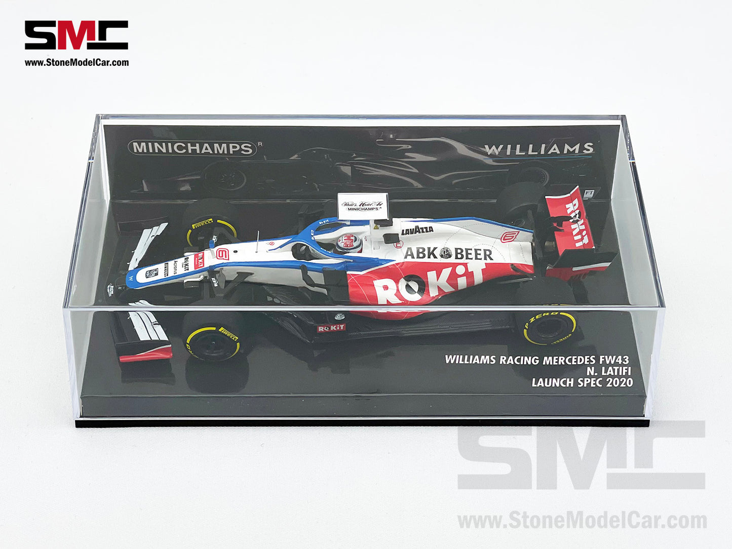 Williams F1 FW43 #6 Nicholas Latifi Launch Spec 2020 1:43 MINICHAMPS 417200006
