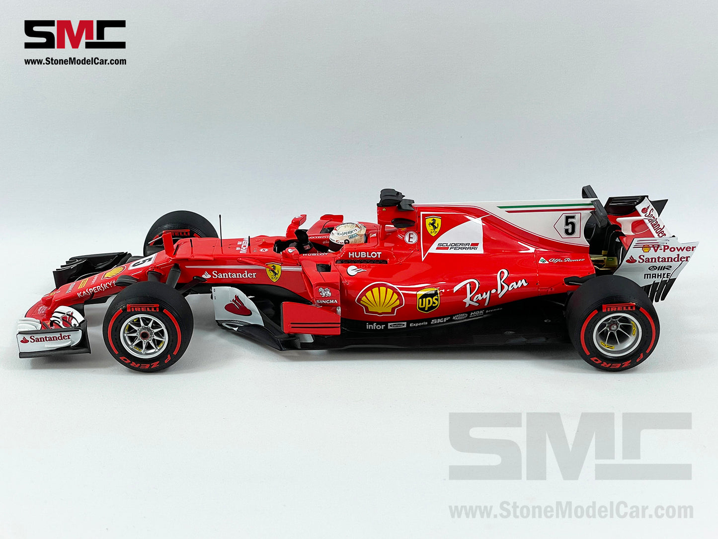 Ferrari F1 SF70H #5 Sebastian Vettel Monaco GP Winner 2017 BBR 1:18 BBR181715