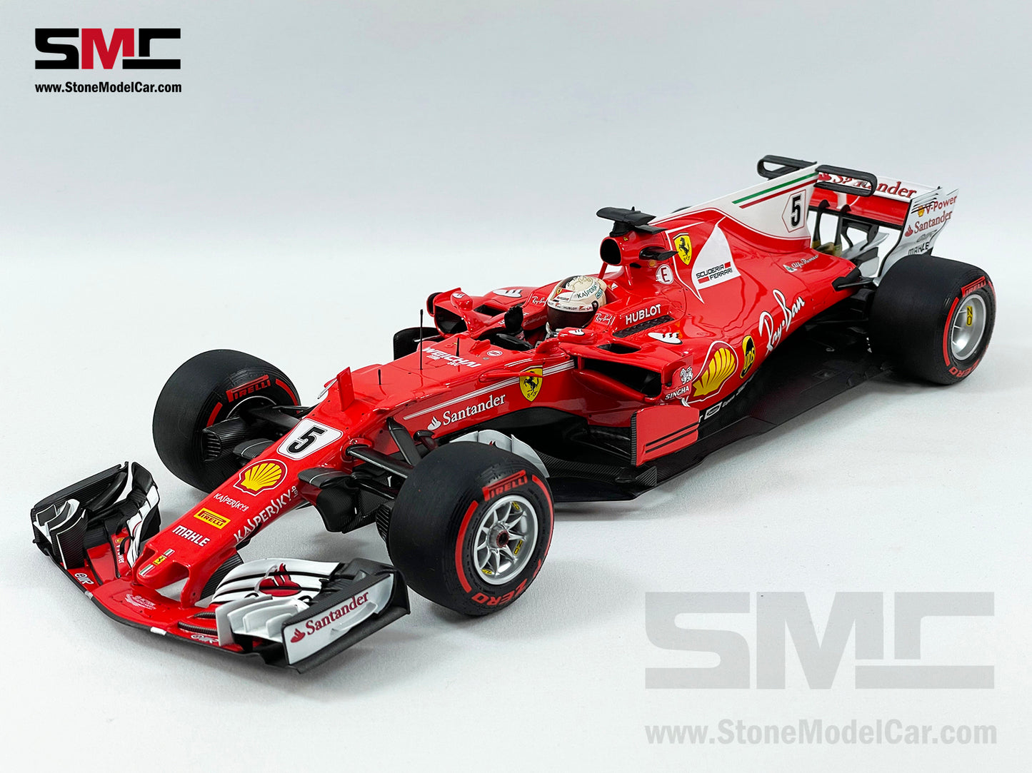 Ferrari F1 SF70H #5 Sebastian Vettel Monaco GP Winner 2017 BBR 1:18 BBR181715