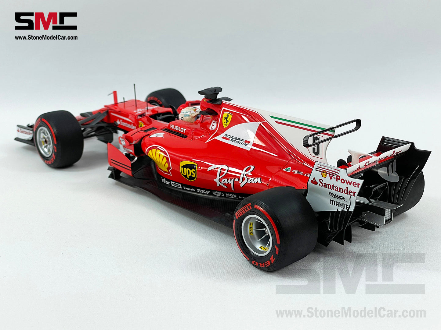 Ferrari F1 SF70H #5 Sebastian Vettel Monaco GP Winner 2017 BBR 1:18 BBR181715