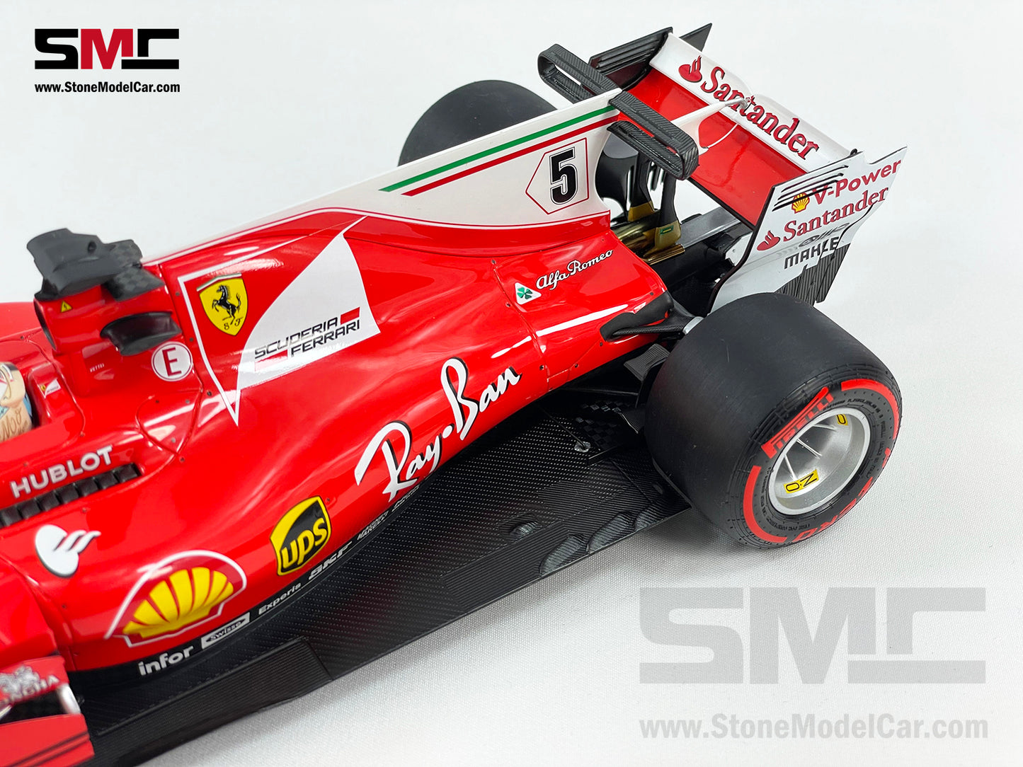 Ferrari F1 SF70H #5 Sebastian Vettel Monaco GP Winner 2017 BBR 1:18 BBR181715