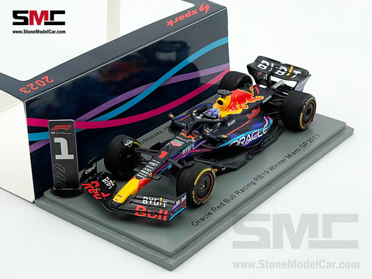 Red Bull F1 RB19 #1 Max Verstappen Winner US Miami GP 2023 World Champion Spark 1:43 S8580