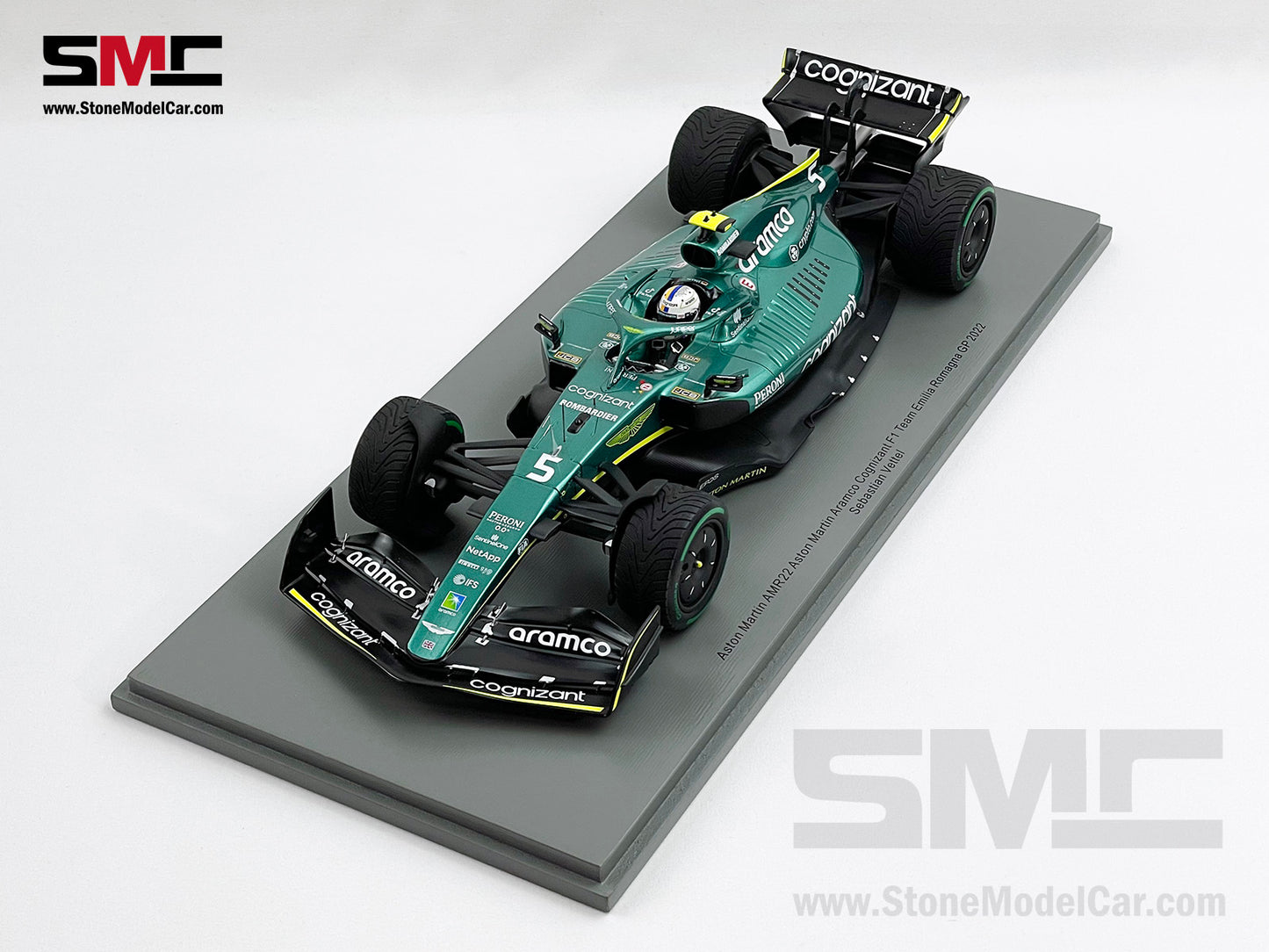 Aston Martin F1 AMR22 #5 Sebastian Vettel Emilia Romagna 2022 1:18 Spark 18S760