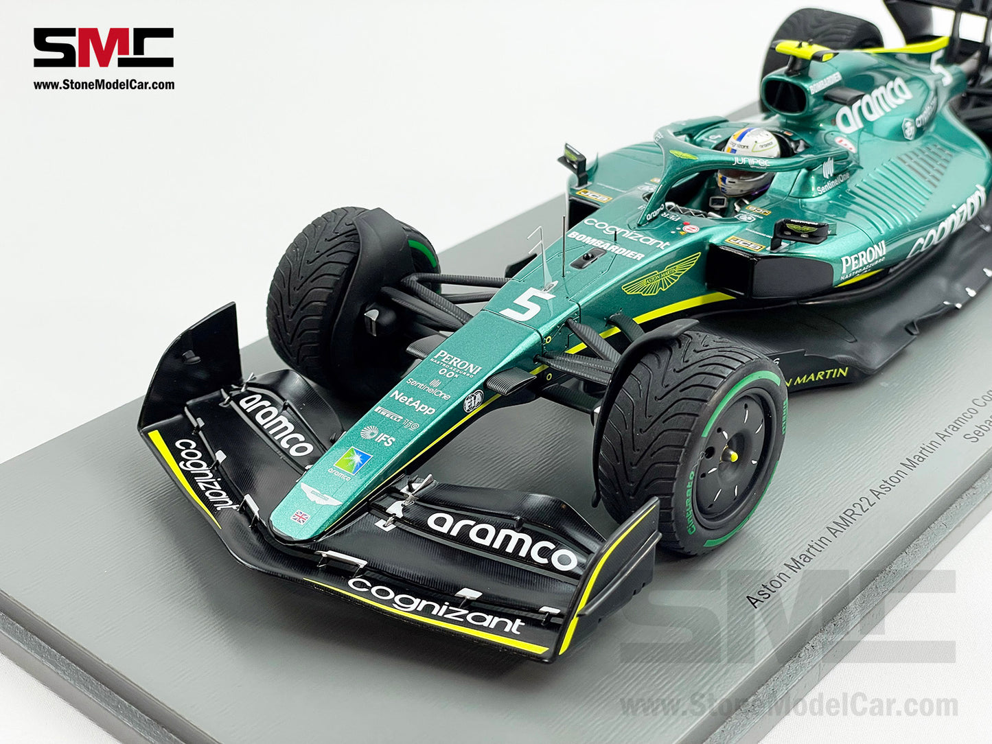 Aston Martin F1 AMR22 #5 Sebastian Vettel Emilia Romagna 2022 1:18 Spark 18S760