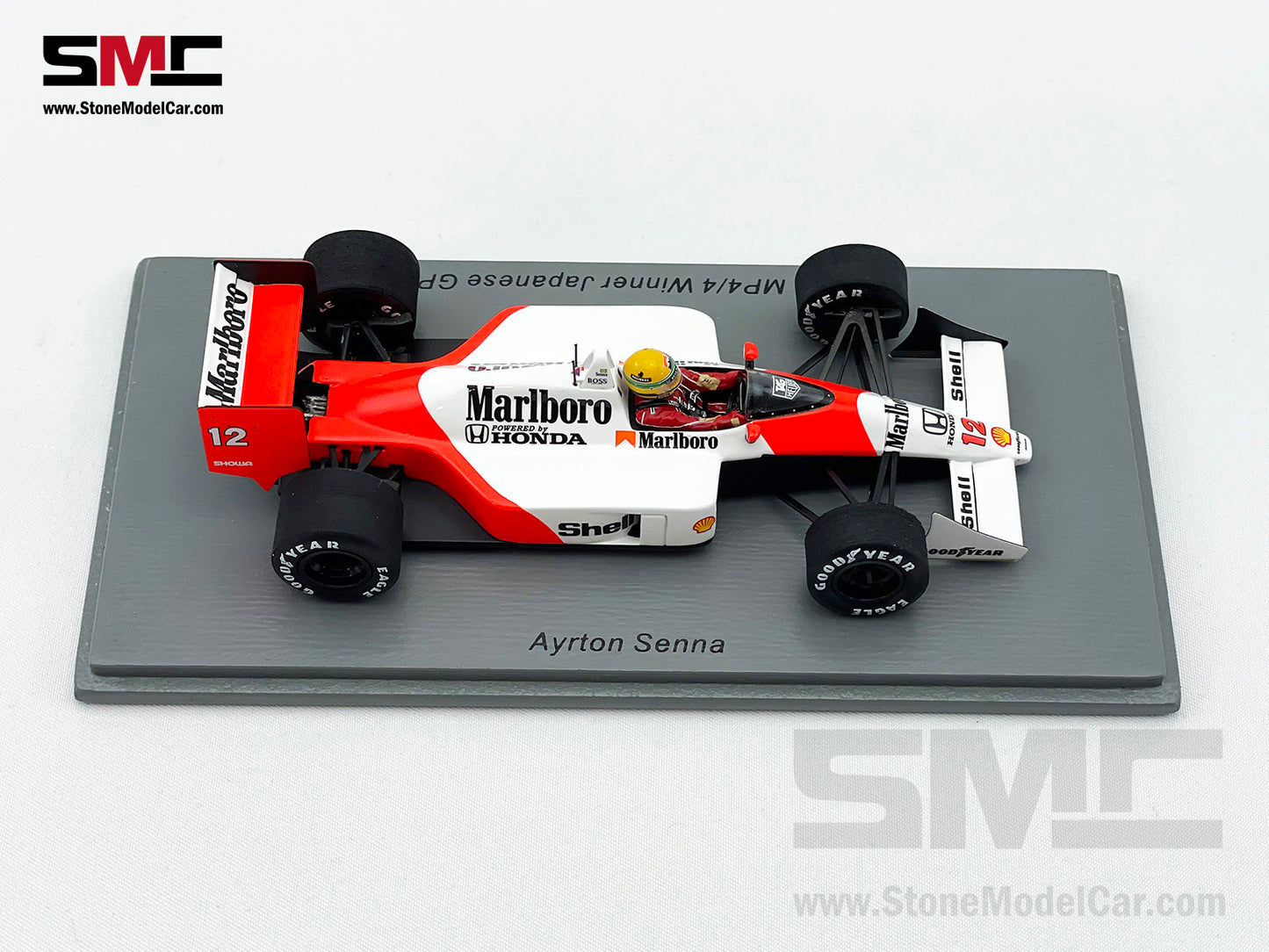 Mclaren F1 MP4/4 Ayrton Senna Japan 1988 World Champion 1:43 Spark with Marlboro Decal