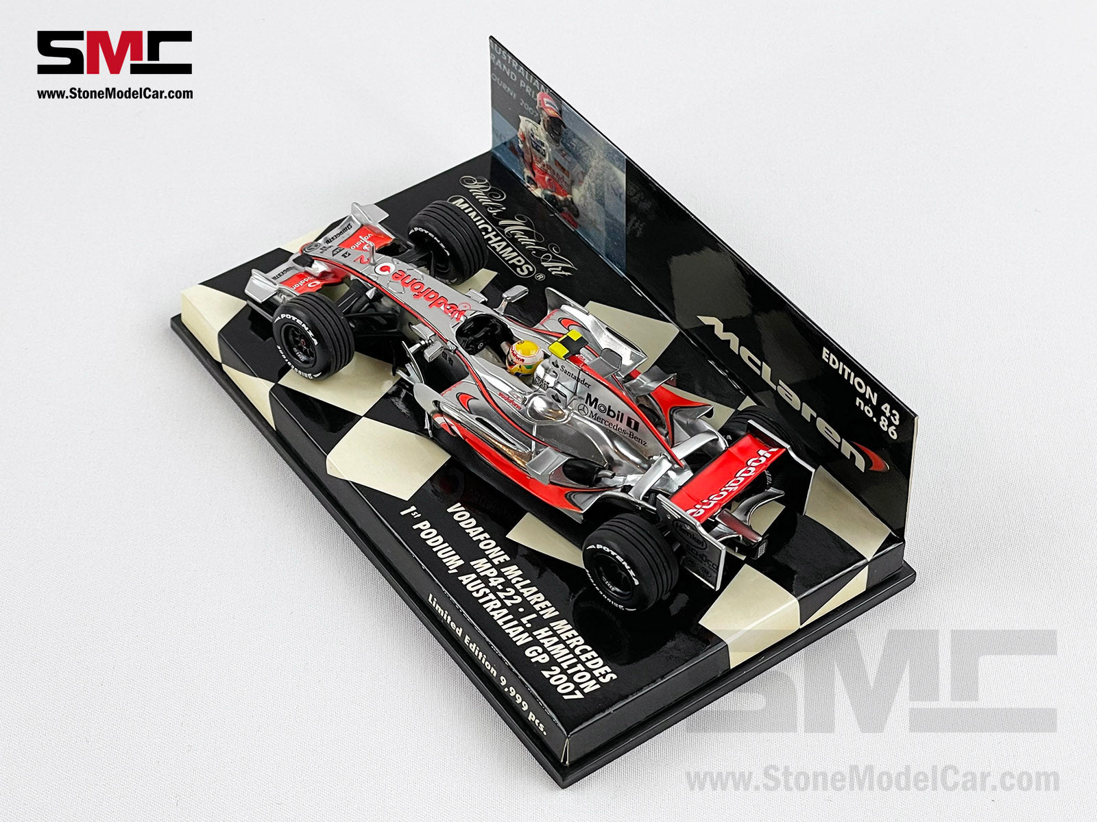 Minichamps 1:43 L. Hamilton McLaren MP4/23 #22 Brazil GP