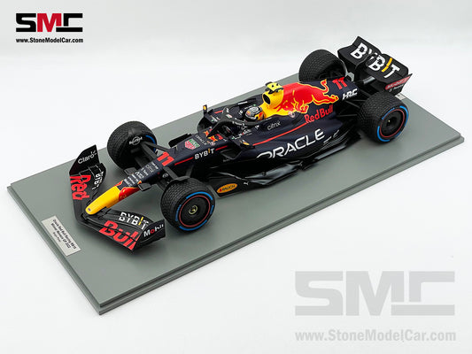 1:12 Spark Red Bull F1 RB18 #11 Sergio Perez Monaco GP Winner 2022 with Rain Tires