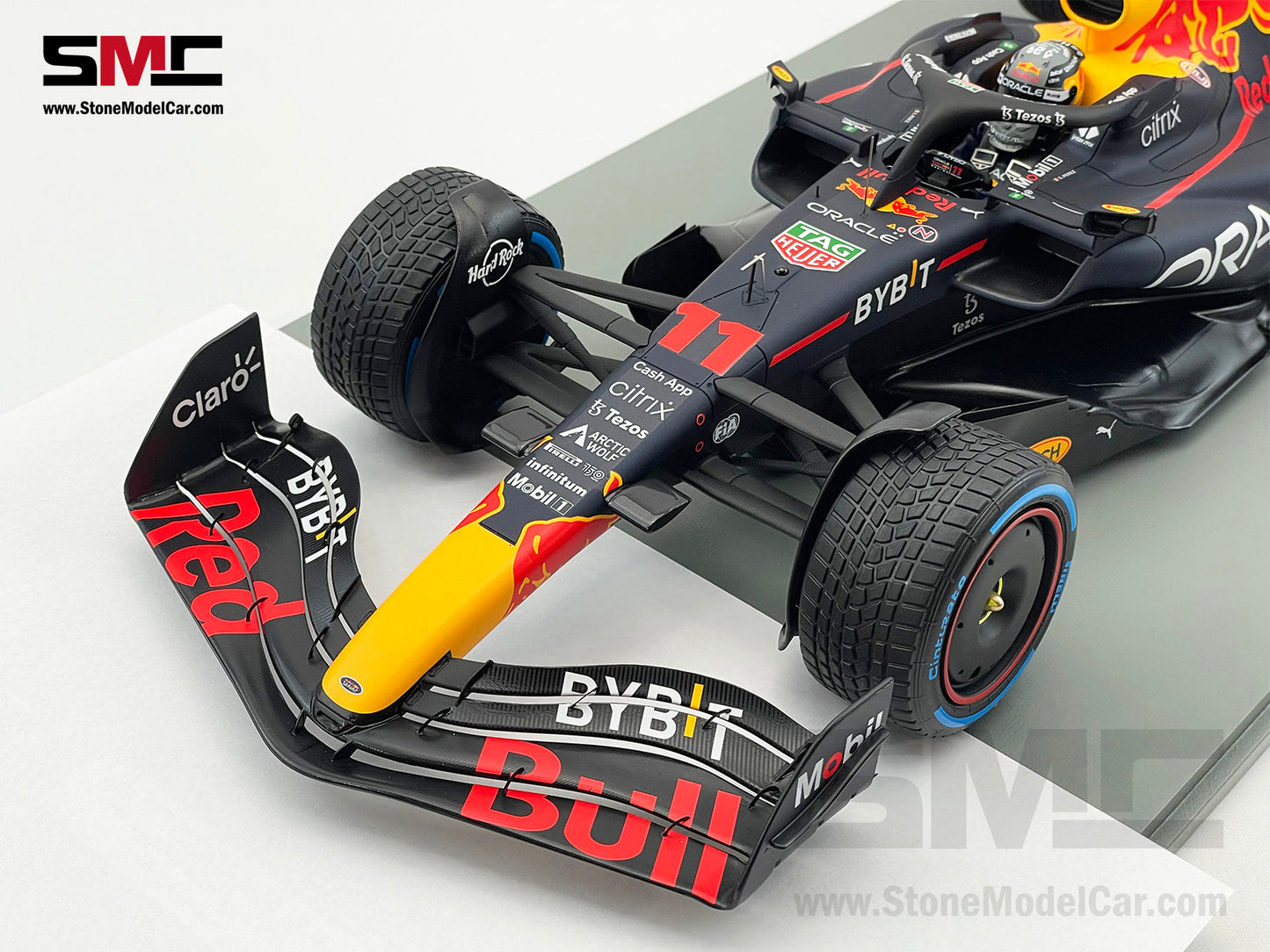 1:12 Spark Red Bull F1 RB18 #11 Sergio Perez Monaco GP Winner 2022 with Rain Tires