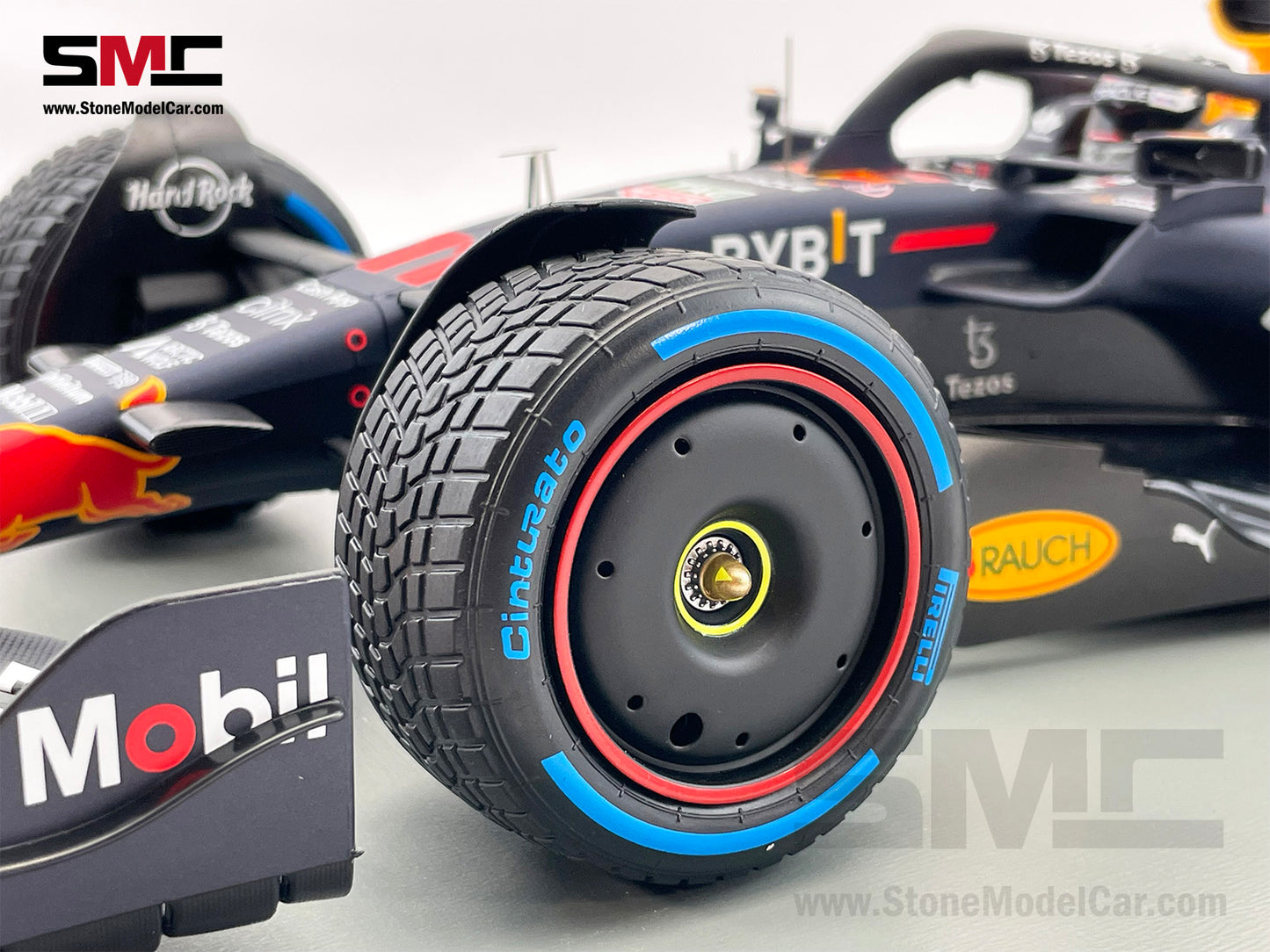 1:12 Spark Red Bull F1 RB18 #11 Sergio Perez Monaco GP Winner 2022 with Rain Tires