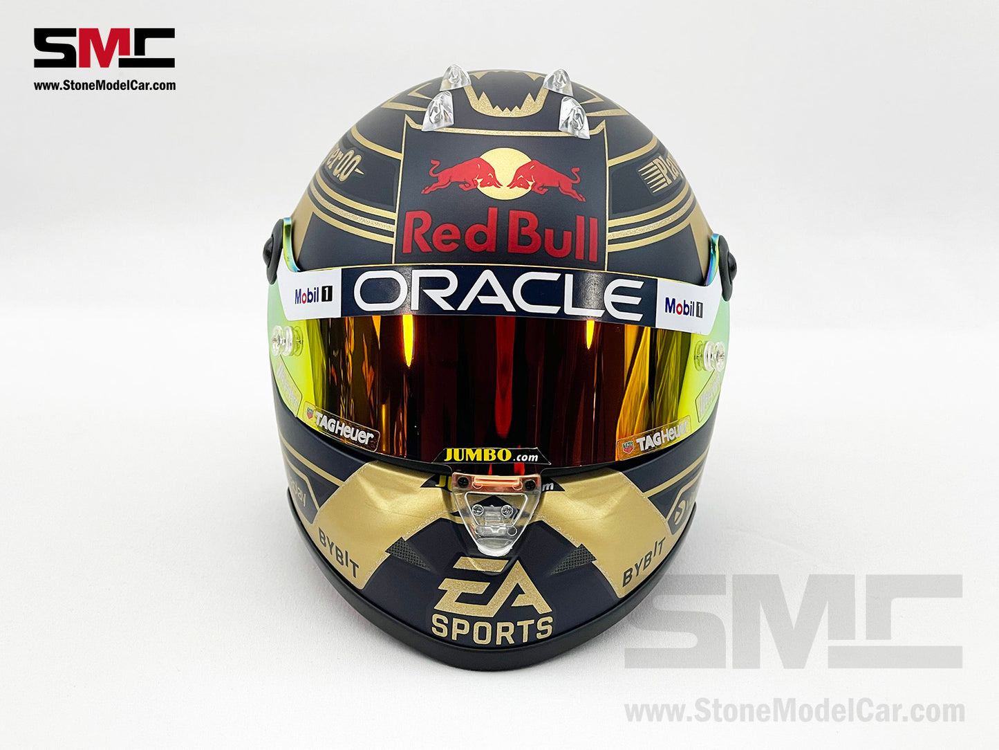 Red Bull F1 RB19 #1 Max Verstappen 3x Times World Champion 2023 Schuberth 1:2 Helmet