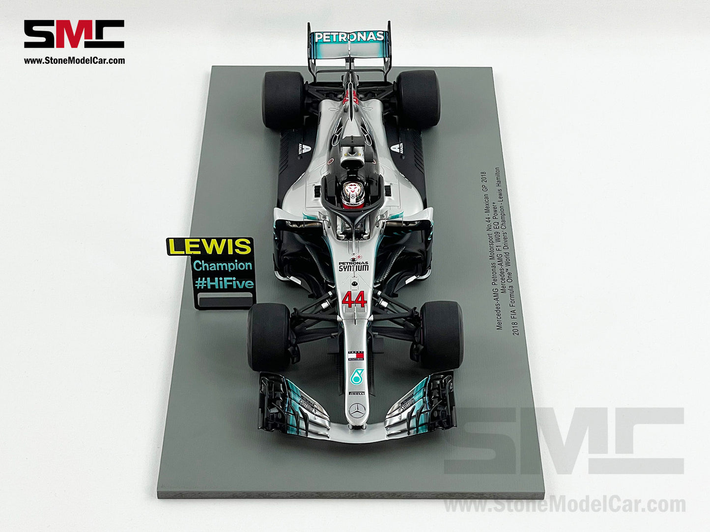 Mercedes F1 W09 #44 Lewis Hamilton Mexico GP 2018 5x World Champion 1:18 Spark
