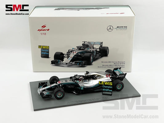 Mercedes F1 W09 #44 Lewis Hamilton Mexico GP 2018 5x World Champion 1:18 Spark