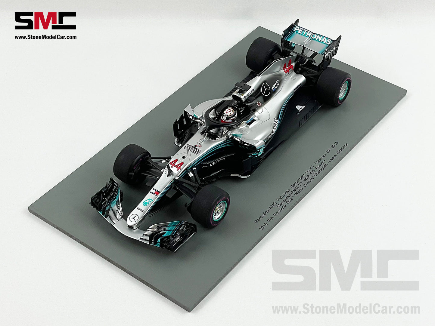 Mercedes F1 W09 #44 Lewis Hamilton Mexico GP 2018 5x World Champion 1:18 Spark