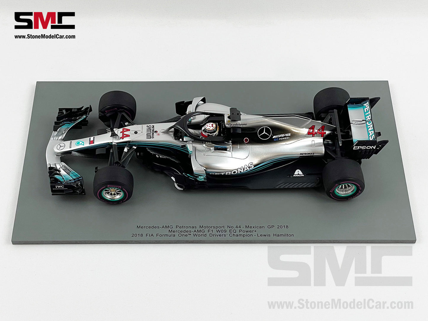 Mercedes F1 W09 #44 Lewis Hamilton Mexico GP 2018 5x World Champion 1:18 Spark
