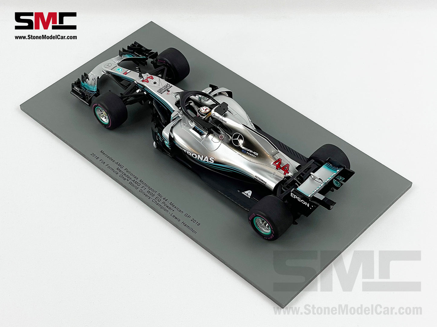 Mercedes F1 W09 #44 Lewis Hamilton Mexico GP 2018 5x World Champion 1:18 Spark