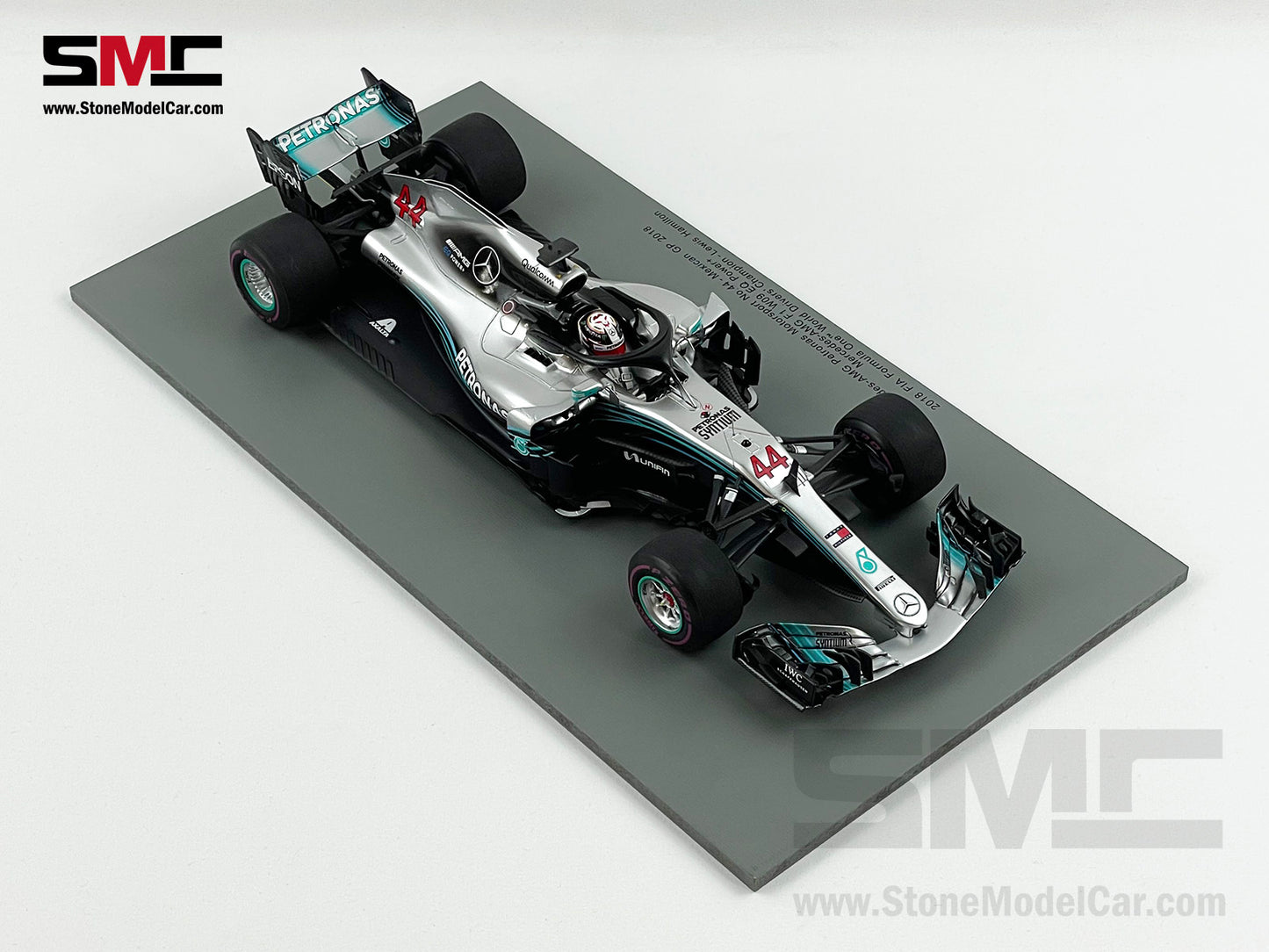 Mercedes F1 W09 #44 Lewis Hamilton Mexico GP 2018 5x World Champion 1:18 Spark
