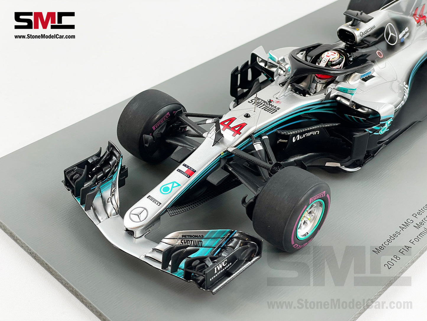 Mercedes F1 W09 #44 Lewis Hamilton Mexico GP 2018 5x World Champion 1:18 Spark