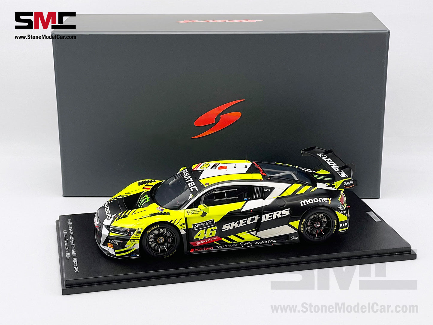 Audi Team WRT R8 LMS GT3 #46 Valentino Rossi 24h Spa 2022 1:18 Spark Limited